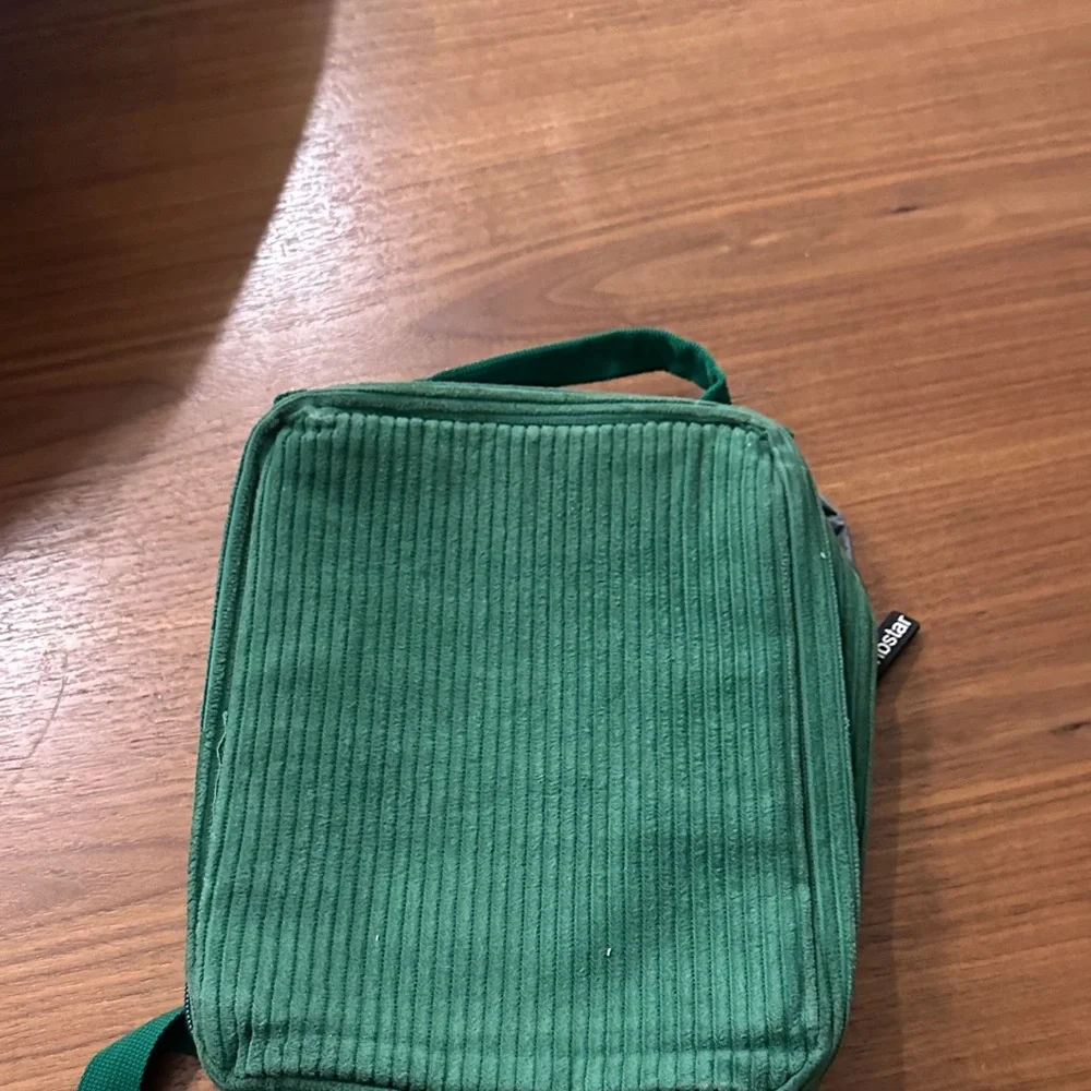 Cribstar Green Corduroy Backpack and lunch pack
